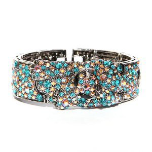 Blue Zircon Fox Design Bracelet