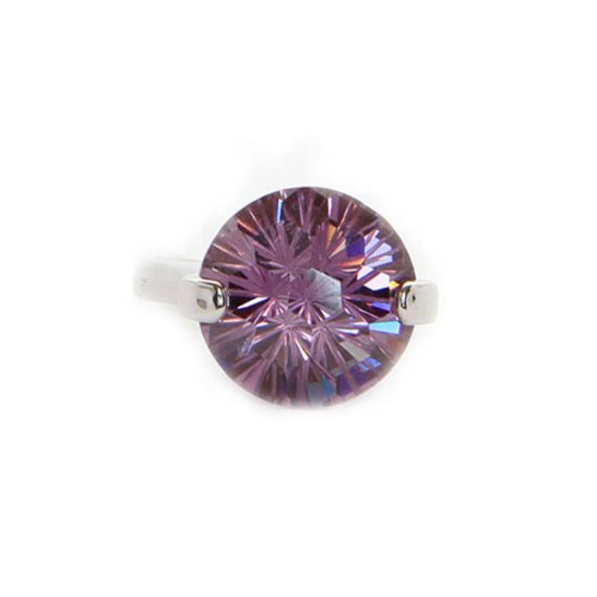 Oversized Violet Crystal Solitaire