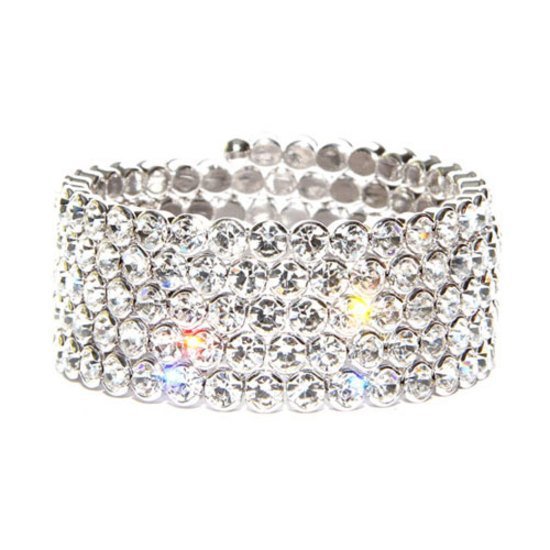 Crystal wrap bracelet made with Swarovski Elements