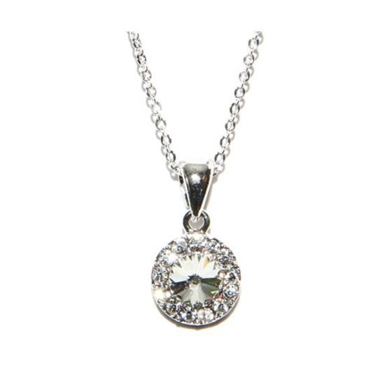 Solitaire on sale crystal necklace