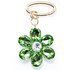 Peridot Flower Bag Charm made with Swarovski Elements