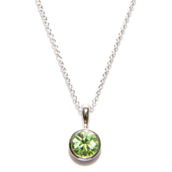 Peridot Crystal Necklace (August Birthstone)