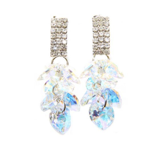 Crystal Aurora Boreale Swarovski Elements drop earrings