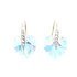 Crystal Aurora Boreale Heart Earrings made with Swarovski Elements 