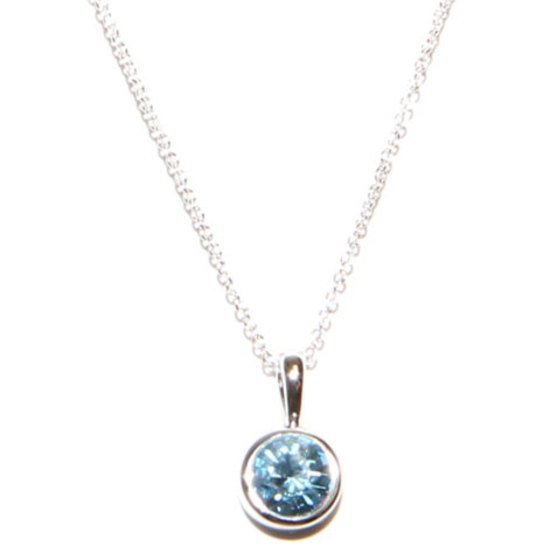 Aquamarine Crystal Necklace (March Birthstone)