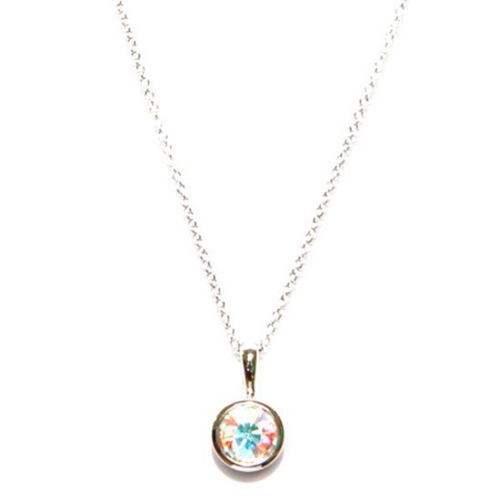 Crystal Aurora Boreale Necklace (June Birthstone)