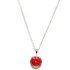 Ruby Crystal Solitaire Necklace (July Birthstone)