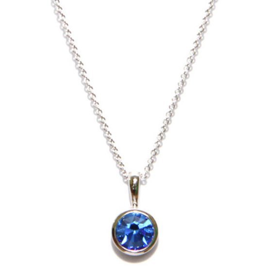 Sapphire Crystal Necklace (September Birthstone)