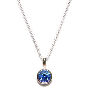 Sapphire Crystal Necklace (September Birthstone)