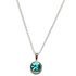 Blue Zircon Crystal Necklace (December Birthstone)