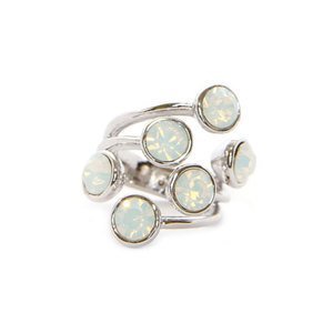 White Opal Signature Ring