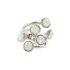 White Opal Signature Ring made with Swarovski Elements