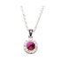 Fuchsia Boutique Solitaire Necklace made with Swarovski Elements