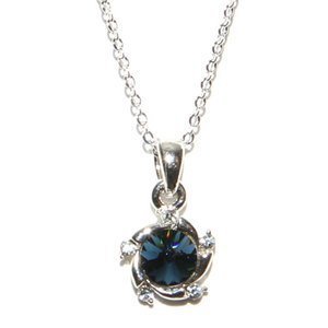 Montana Solitaire Swirl Necklace