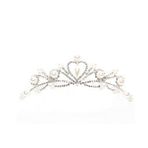 Crystal & Pearl Comb Tiara made with Swarovski Elements