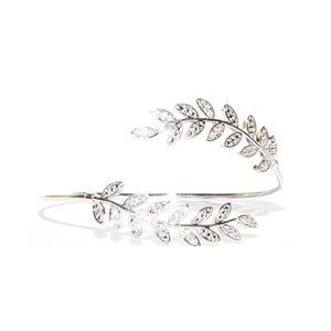 Fern Design CZ Bracelet in Silver