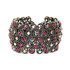 Fuchsia Anemone Crystal Bracelet made with Swarovski Elements