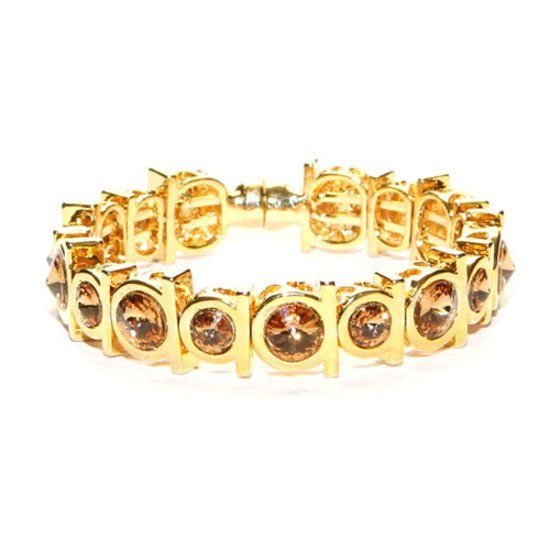 Golden Devotion Bracelet made with Swarovski Elements