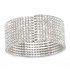 Clear Crystal Cuff Bracelet made with Swarovski Elements (Narrow)