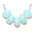 Pacific Blue Opal Bead Necklace made with Swarovski Elements