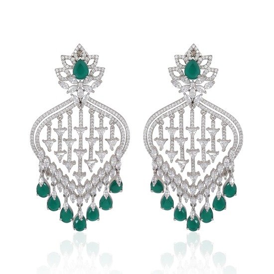 Emerald Drop Earrings 