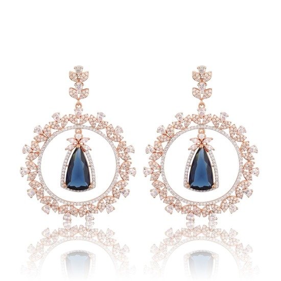 Sapphire Drop Earrings 