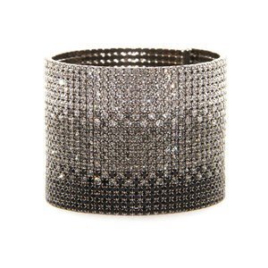 Silver Gradient Cuff Bracelet made with Swarovski Elements