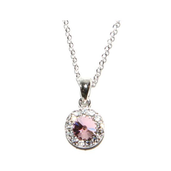 Light Rose Boutique Solitaire Necklace