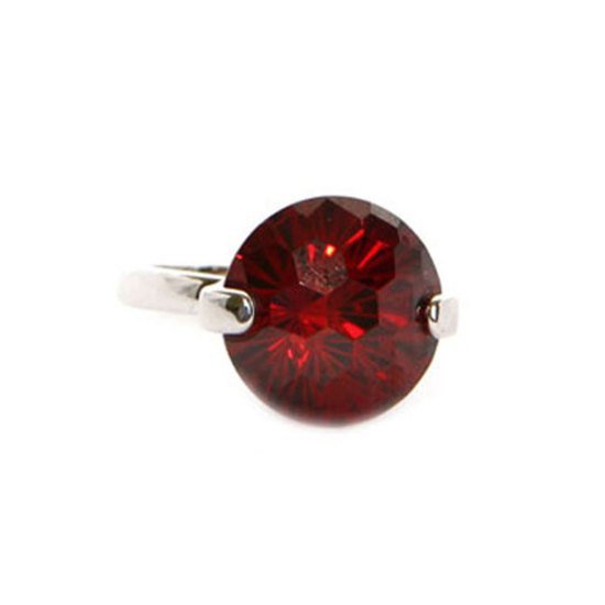 Oversized Ruby Solitaire Ring