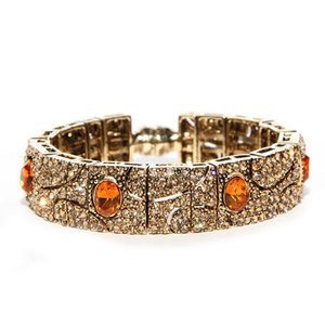 Topaz Crystal Statement Bracelet